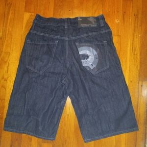 Rocawear darkwash denim shorts